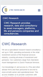 Mobile Screenshot of cwcresearch.co.uk